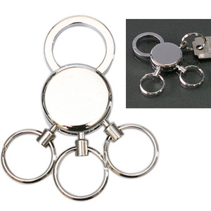 Shiny Silver Round multi-key ring 샤이니 원형 멀티 열쇠고리
